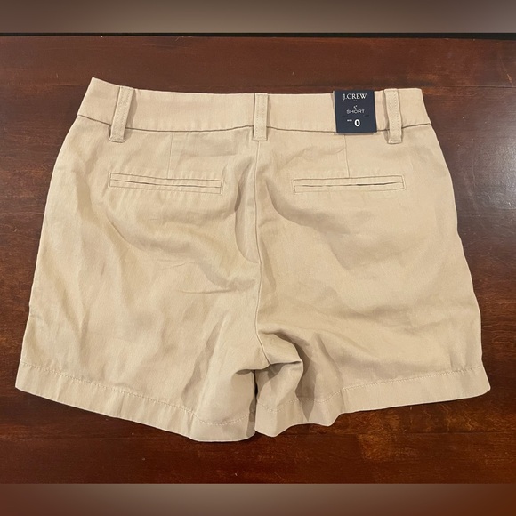 NWT J Crew 5” Chino Shorts Size 0 - Picture 2 of 5